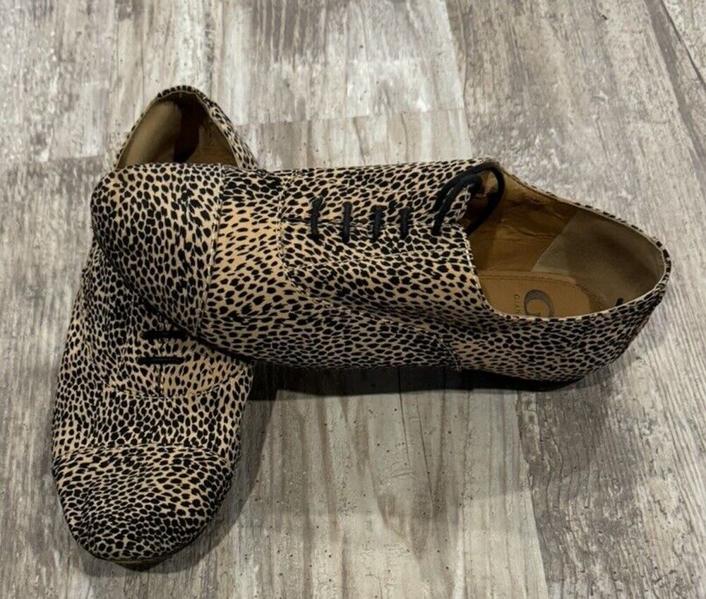 Gianni Bini Leopard Print Oxford Shoes Size 9.5M